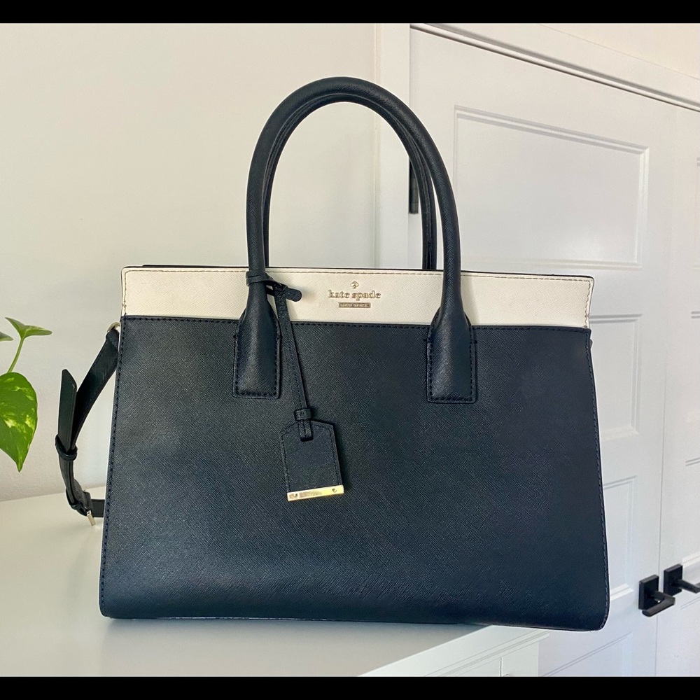 Kate Spade New York Medium Satchel Cameron Street Color black And White